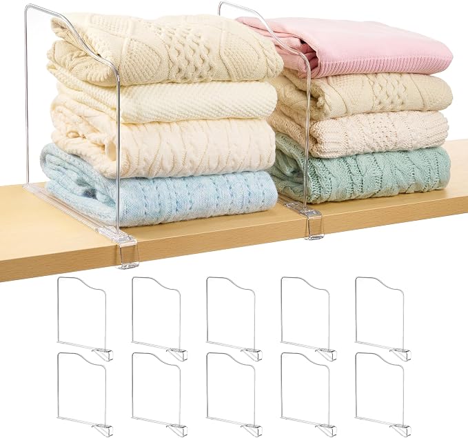 Vtopmart 12 Pack 12in Height Shelf Dividers by Vtopmart