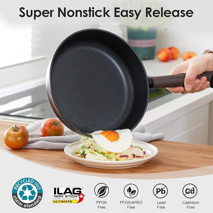 SENSARTE 13Pcs Pots and Pans Set Nonstick Cookware Set Kitchen Cooking Frying - Image 3