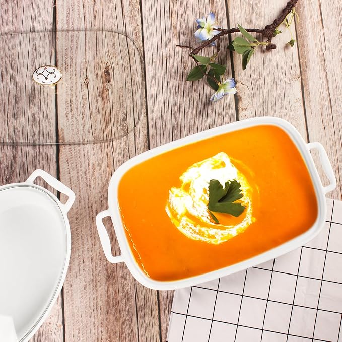 10" x 7" Ceramic Casserole Dish - Image 4