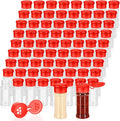 Amyhill 100 Pcs Plastic Spice Bottles Spice Jars by Amyhill