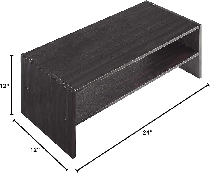 Whitmor Wood Stackable 2-Shelf Shoe Rack, 24 INCH - Image 2