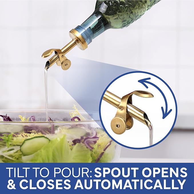 COOK WITH COLOR Glass Olive Oil Bottle Dispenser - Image 6