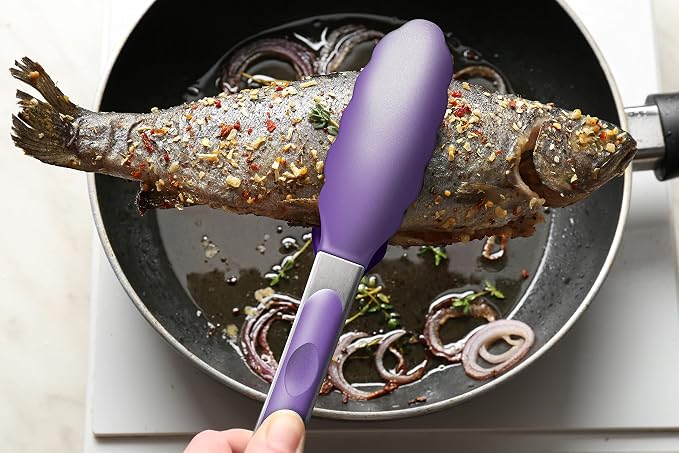 2 Pack Silicone Kitchen Tongs – 9" & 12" Set, Heat Resistant up to 500°F - Image 8