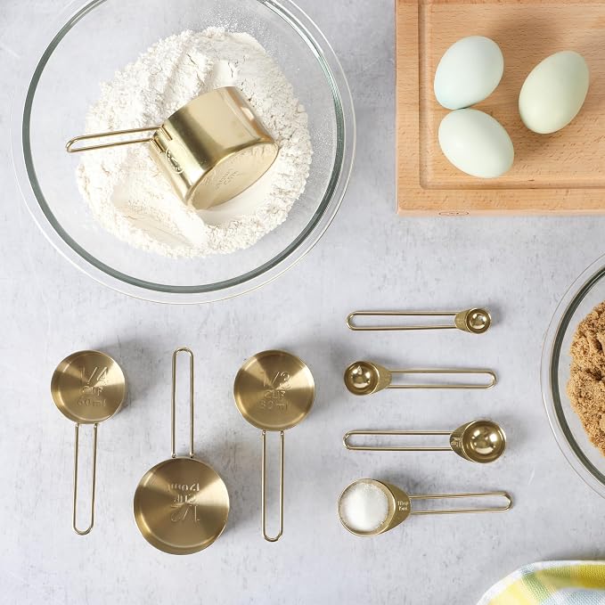 Martha Stewart Richburn 4-Piece Gold Stainless Steel Measuring Spoons Set – - Image 2