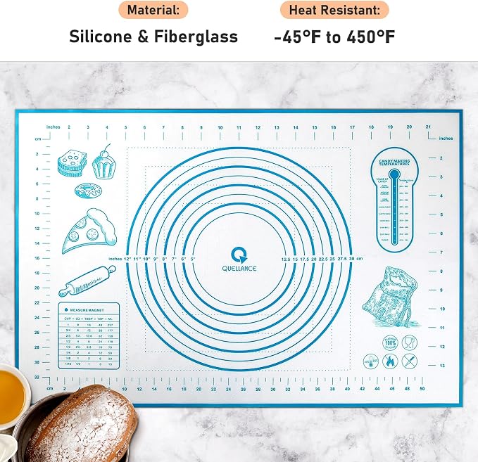 Silicone Pastry Mat with Measurement, Baking Mat - Image 2