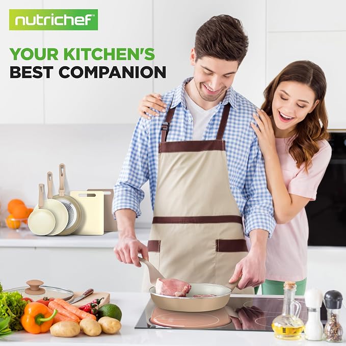 NutriChef 75-Piece Non-Stick Pots and Pans Set, Complete Ceramic Cookware Set - Image 7