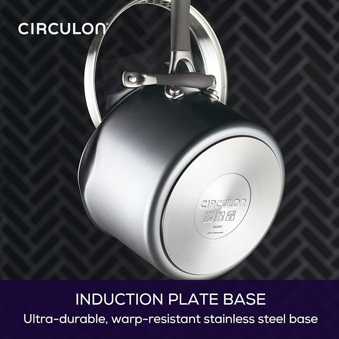Circulon A1 Series w/ ScratchDefense Nonstick Induction Straining Sauce Pan - Image 9