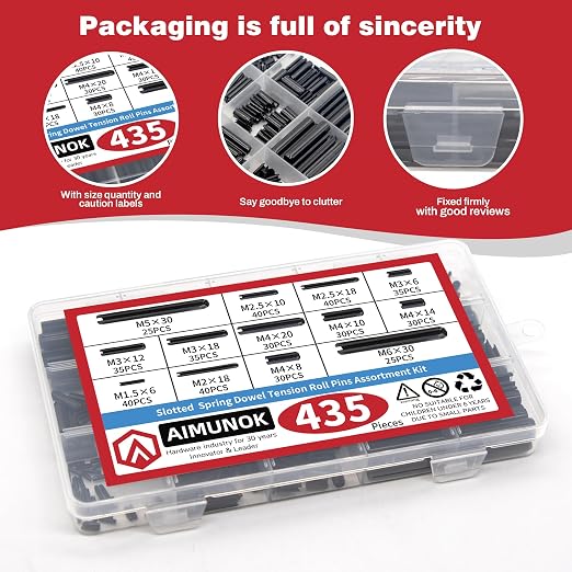 435-Piece Roll Pin Assortment Kit - Image 6