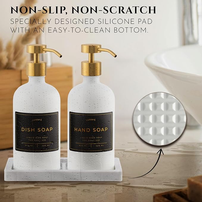 Glass Soap Dispenser Set of 2 - Image 3