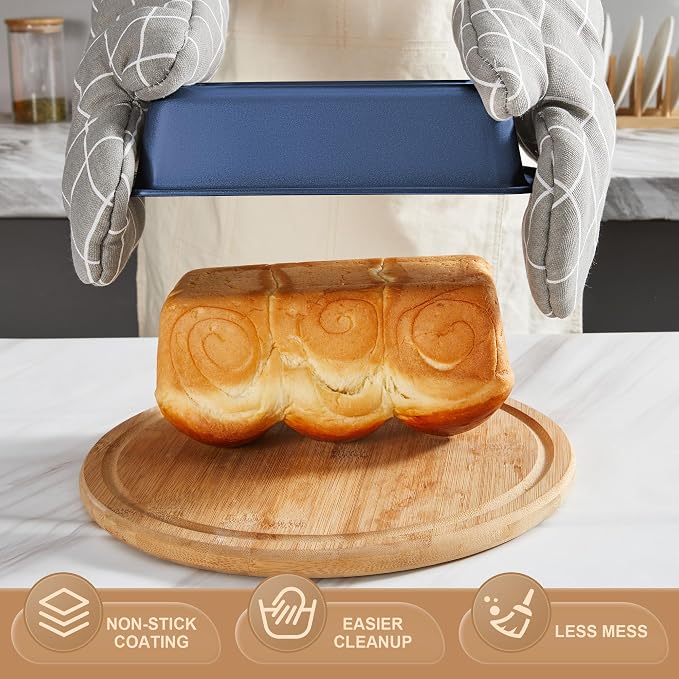 HONGBAKE Bakeware Sets, Baking Pans Set, Nonstick Oven Pan - Image 4