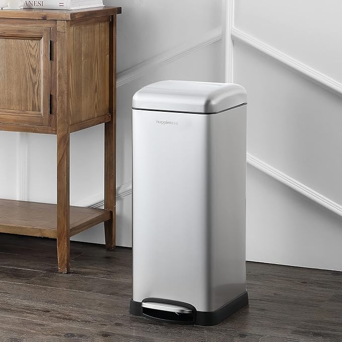 happimess HPM1007D Betty Retro 8-Gallon Step-Open Trash Can - Image 2