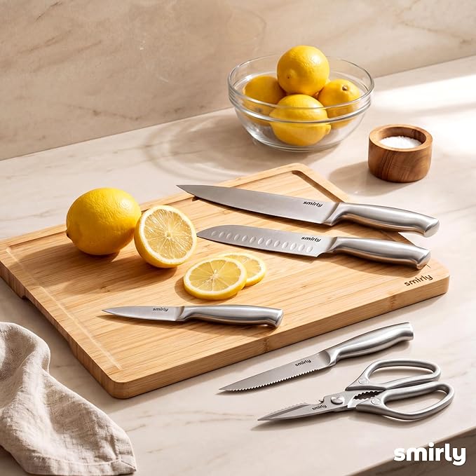 SMIRLY 15 Piece Knife Set with Block - Image 7