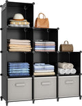 HOMIDEC Closet Organizers and Storage, 9 Cube Storage Organizer, Portable by DecorateYourHome