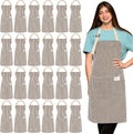 Janmercy 24 Pcs Aprons for Women Men by Janmercy