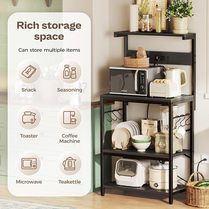 SUPERJARE Kitchen Bakers Rack - Image 5