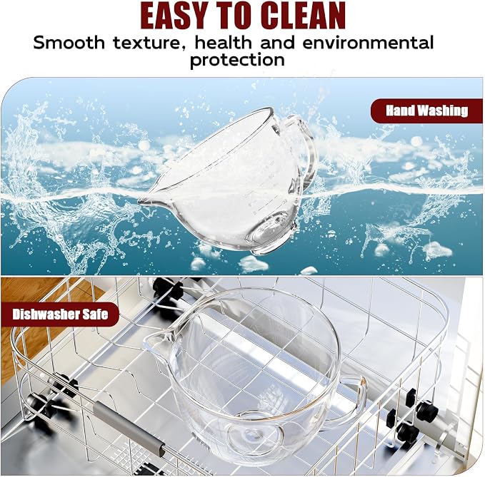 Double-layer Thickened Glass Mixer Bowl - Image 8