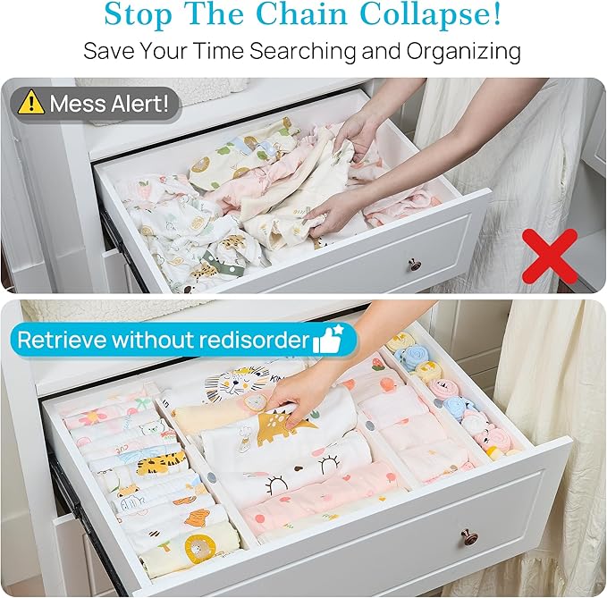 Vtopmart 6 Pack Drawer Dividers - Image 2