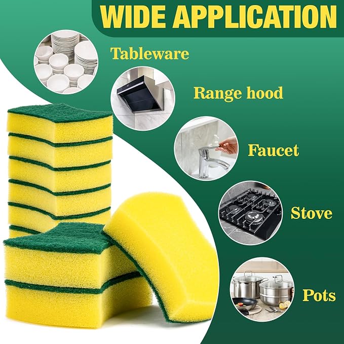 MAQIHAN 18PCS Heavy Duty Scrub Sponge - Image 5