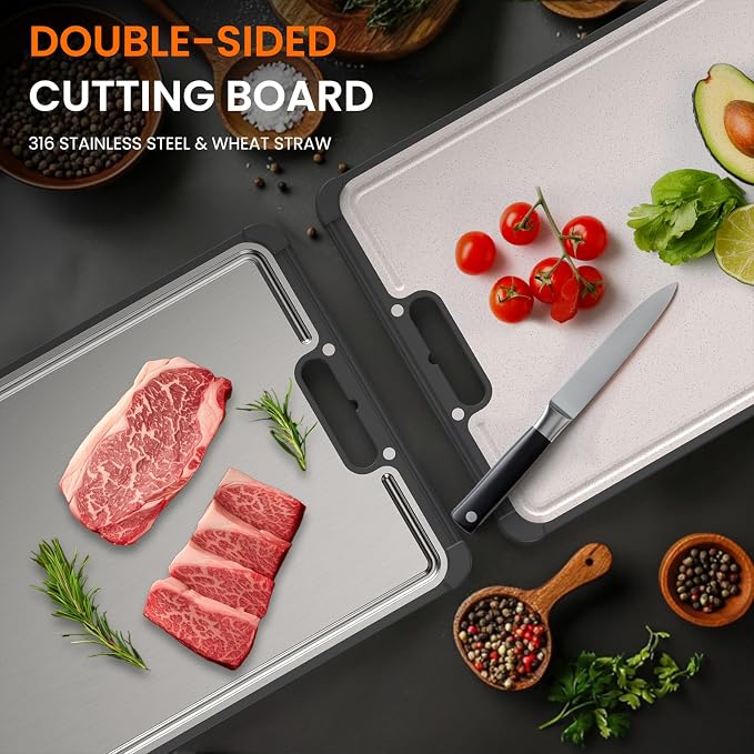 Premium 316 Stainless Steel Cutting Board - Image 4