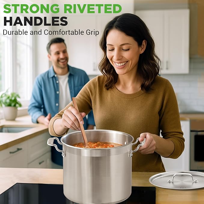 NutriChef 16-Quart Stainless Steel Stockpot - Image 8