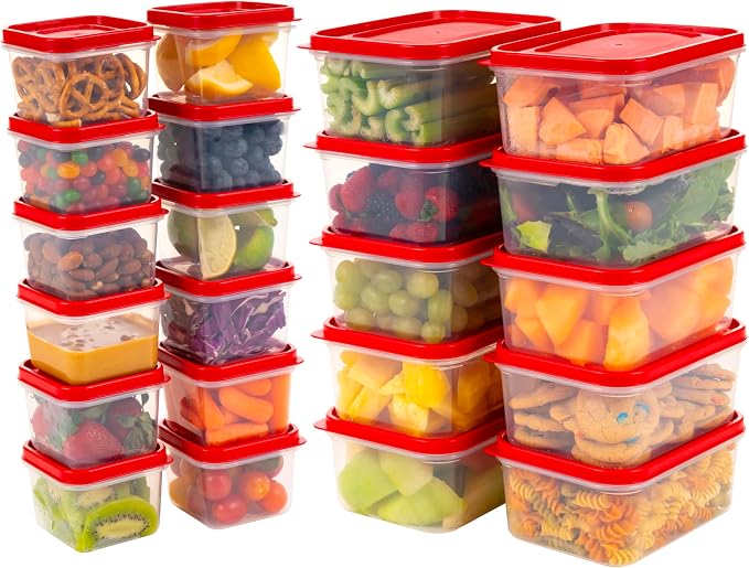 IRIS USA 44 PC Plastic Food Storage Containers by IRISUSA