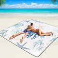 WIWIGO Beach Blanket Waterproof Sandproof Beach Mat 79" X 83"/10'x9'for 2-8 by WIWIGO