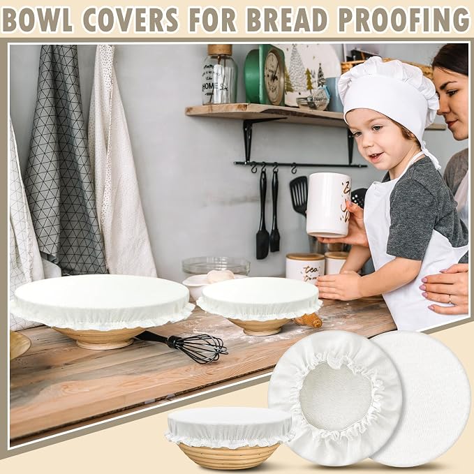 10 Pack Cloth Bowl Covers for Bread Rising - Image 5