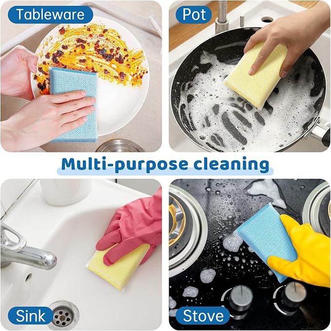 20 Pack All-Purpose Kitchen Sponges, Non Scratch, - Image 5