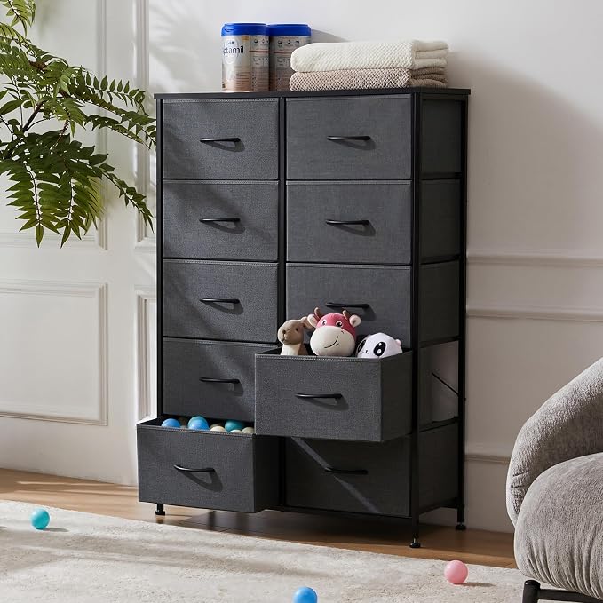 Sweetcrispy Dresser for Bedroom Tall Drawer Dresser Organizer Storage Drawers - Image 2