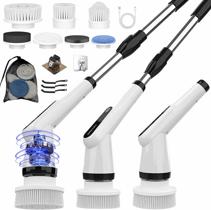 Electric Scrubber Brush, IPX7 Electric Scrubber by Dreazu
