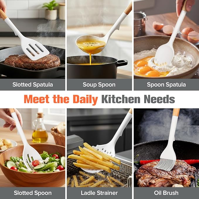 Silicone Cooking Utensils Set of 10 - Image 4