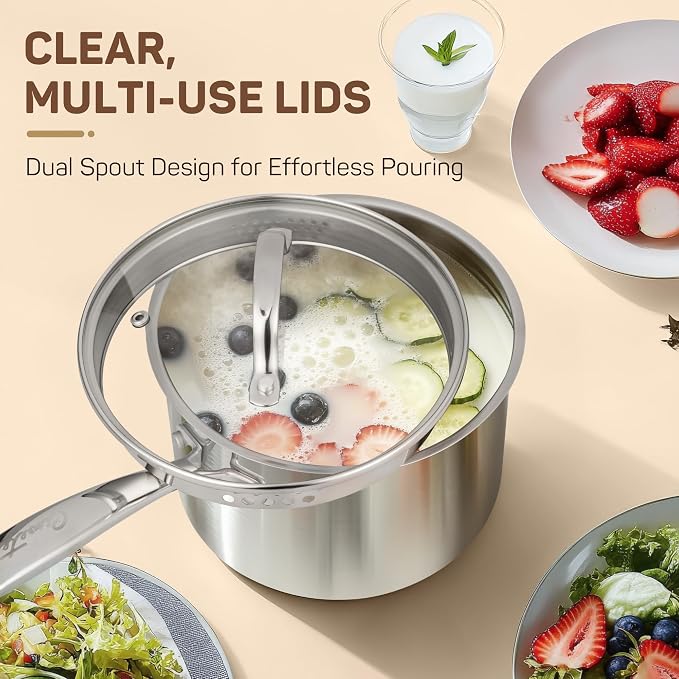 Ciwete 3 Qt Stainless Steel Saucepan - Image 3