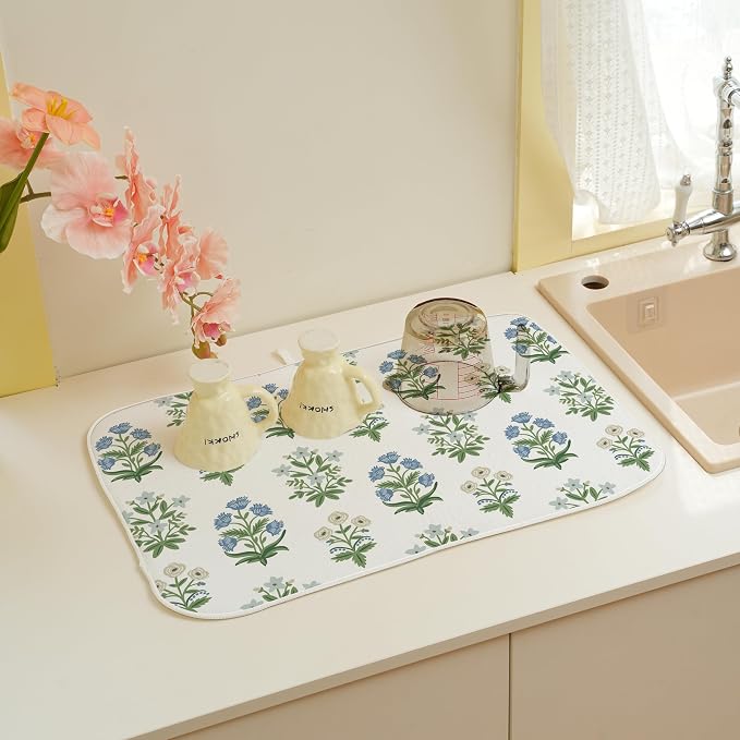 Spring Dish Drying Mat 18x24 Inches - Image 3