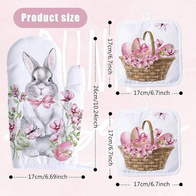 Patelai 12 Pieces Blank Sublimation Oven Mitts Set Include Blank Sublimation - Image 3