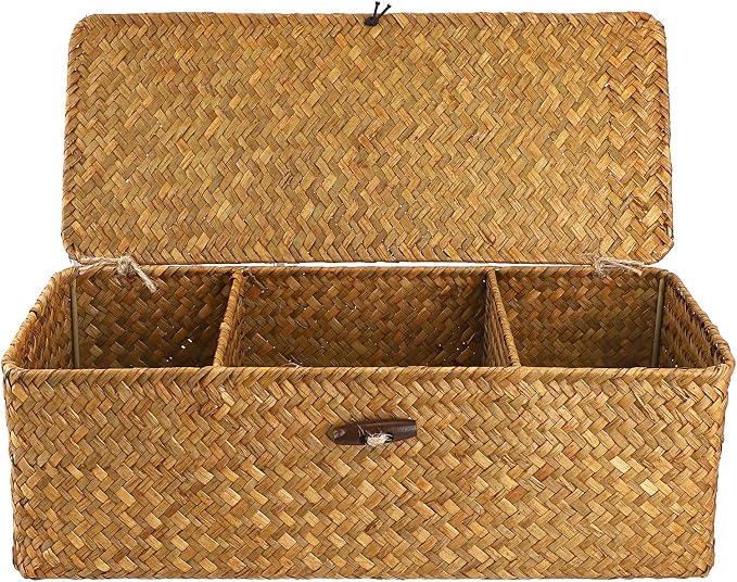 Hipiwe Seagrass Storage Basket Bin by Hipiwe