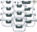 M MCIRCO 24-Piece Glass Food Storage Containers by MMCIRCO