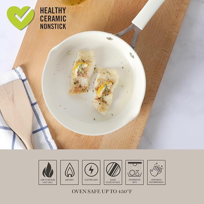 Martha Stewart Heathland 8 Inch Aluminum Fry Pan Cookware Non-Toxic Premium - Image 6