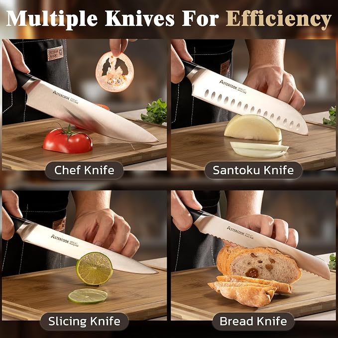 Astercook Knife Set, Kitchen Knives Set - Image 6