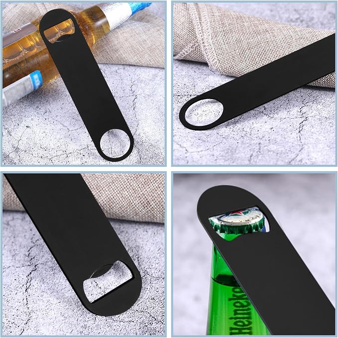 50 Pack Flat Beer Bottle Opener 7 inch Stainless Steel Flat Bottle Opener Beer - Image 5
