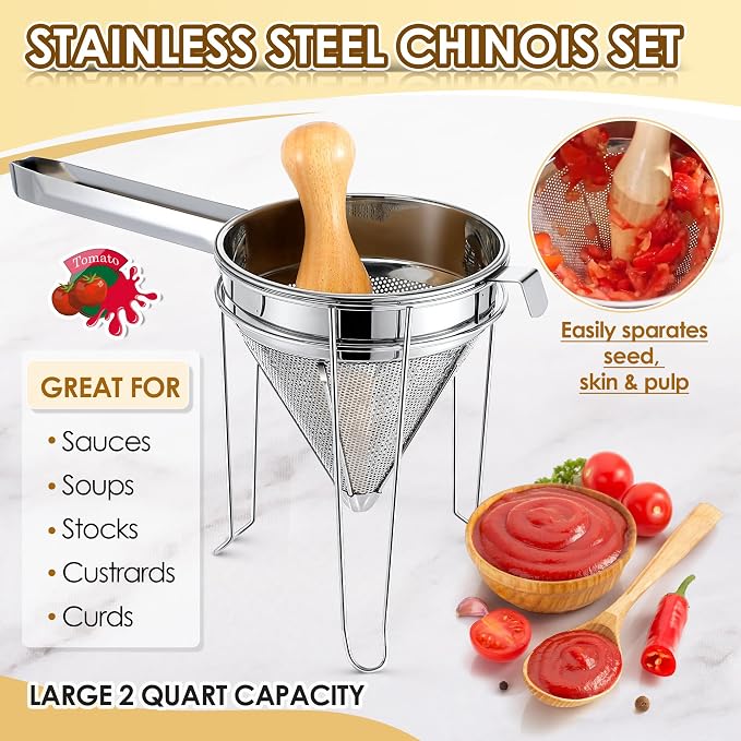 Feekoon Stainless Steel Chinois Strainer - Image 3