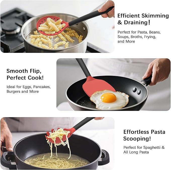 Coukre Silicone Kitchen Cooking Utensils Set - Image 3