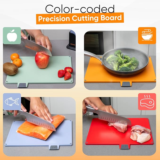 4-Piece Non-Toxic Cutting Board Set - Image 4