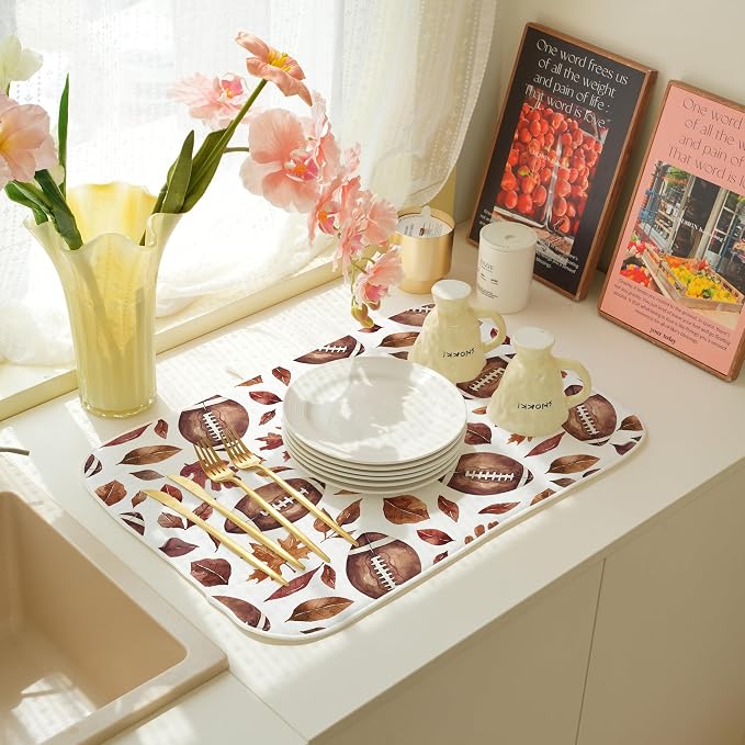 Fall Dish Drying Mat 18x24 Inches - Image 4