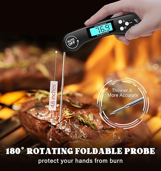 DOQAUS Digital Meat Thermometer, 2 Pack Instant Read Food Thermometer - Image 3