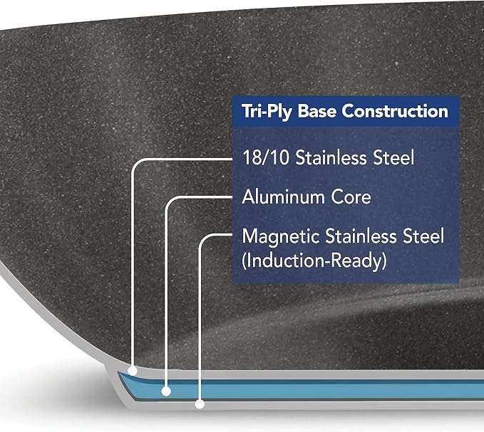 Tramontina 8-Inch Non Stick Small Frying Pan, Tri-Ply Base Stainless Steel - Image 6