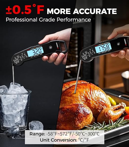 Atogou Meat Thermometer, Professional Food Thermometer, <1 Sec Instant Read - Image 4