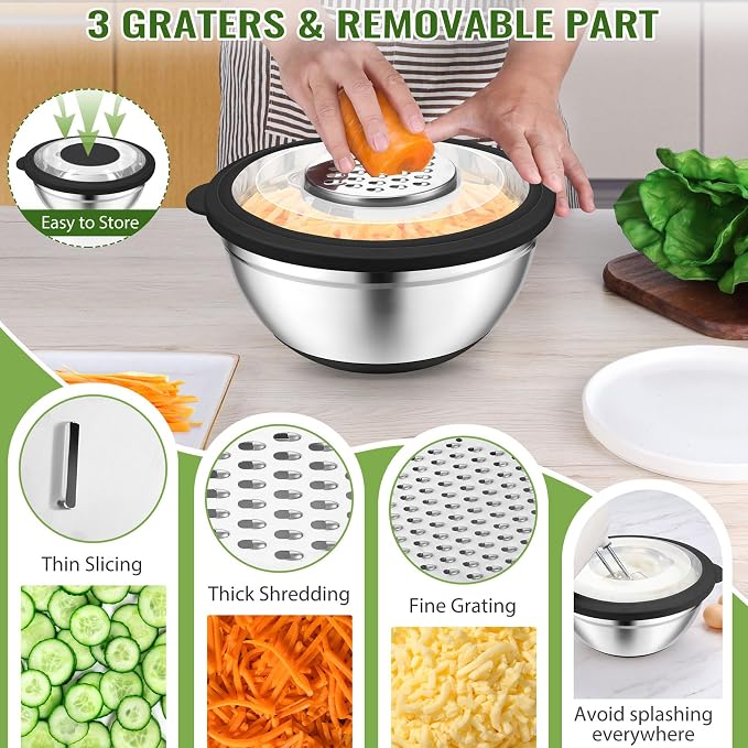 P&P CHEF 4-In-1 Stainless Steel Colander - Image 4