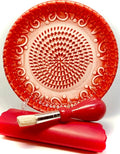 BonCera, All-in-one Premium Ceramic Garlic Grater Plate 4-Piece Set by BonCera