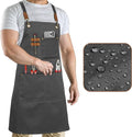 RUVANTI Work Aprons for Men, Oil & Water Repellent, PolyCotton Cross Back by Ruvanti