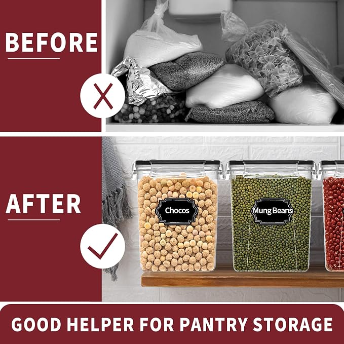 PRAKI Large Airtight Food Storage Containers - Image 6